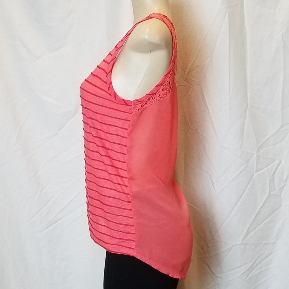 EYELASH Couture Lace Striped Tank - Picture 3 of 7